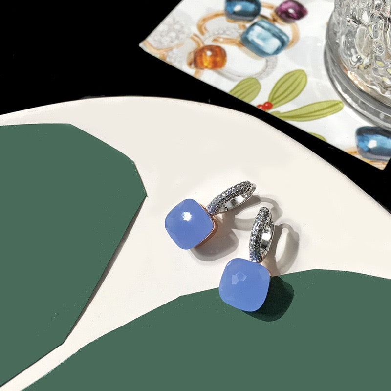 Priscilla Faceted Gemstone Earrings