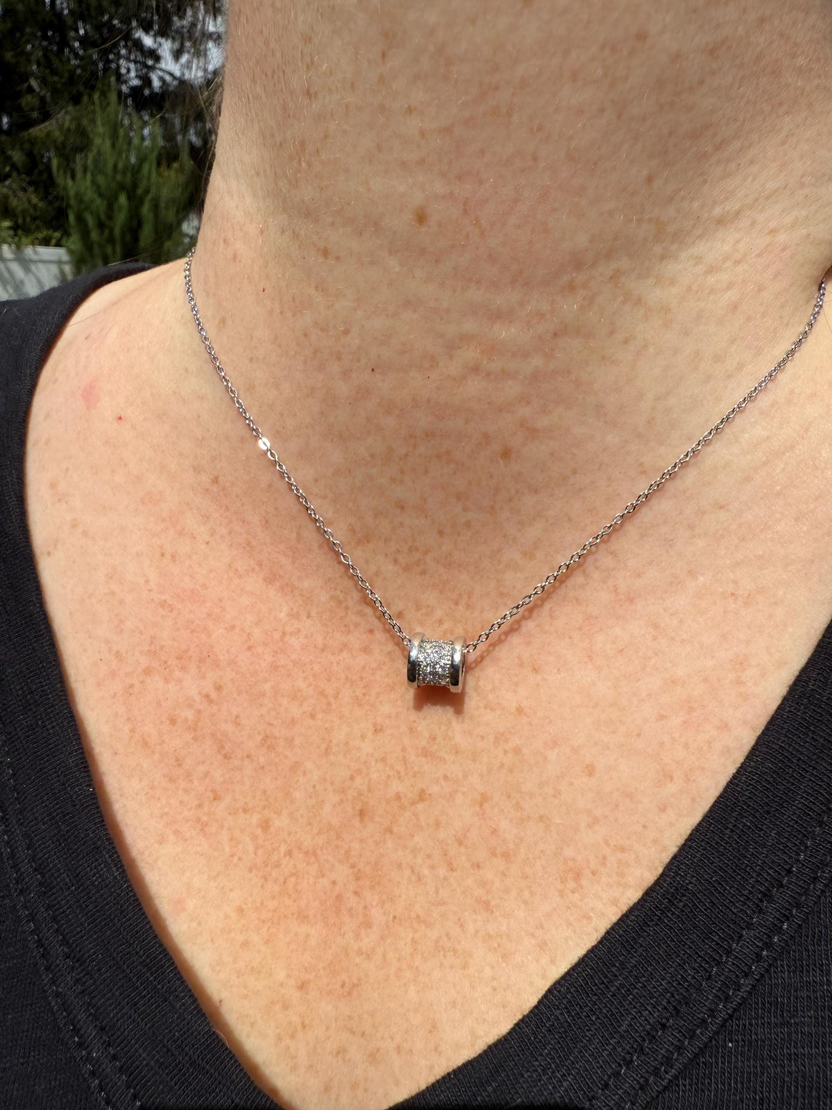 Linea Roll Sparkling Necklace