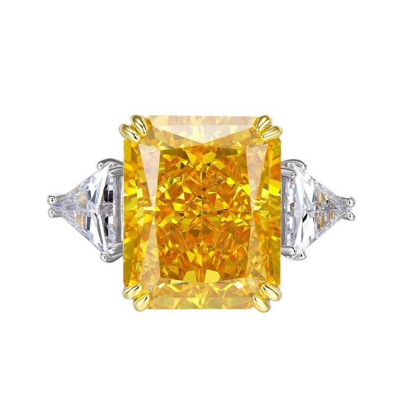 15 CT XL Cushion Cut Simulated Diamond Ring