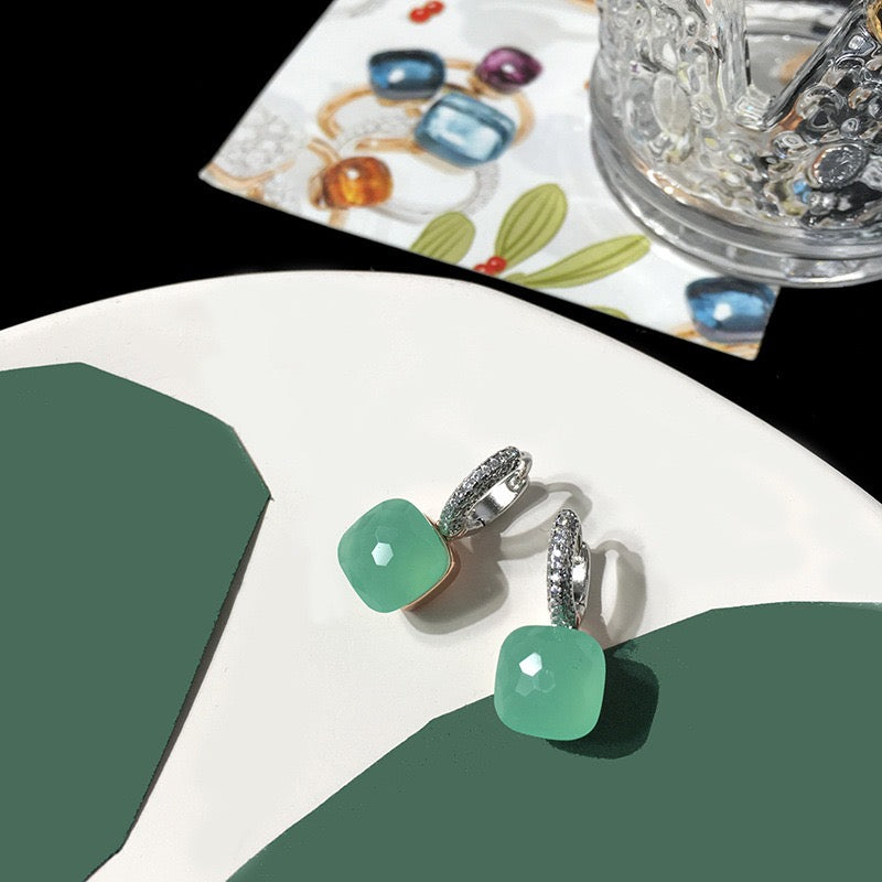 Priscilla Faceted Gemstone Earrings