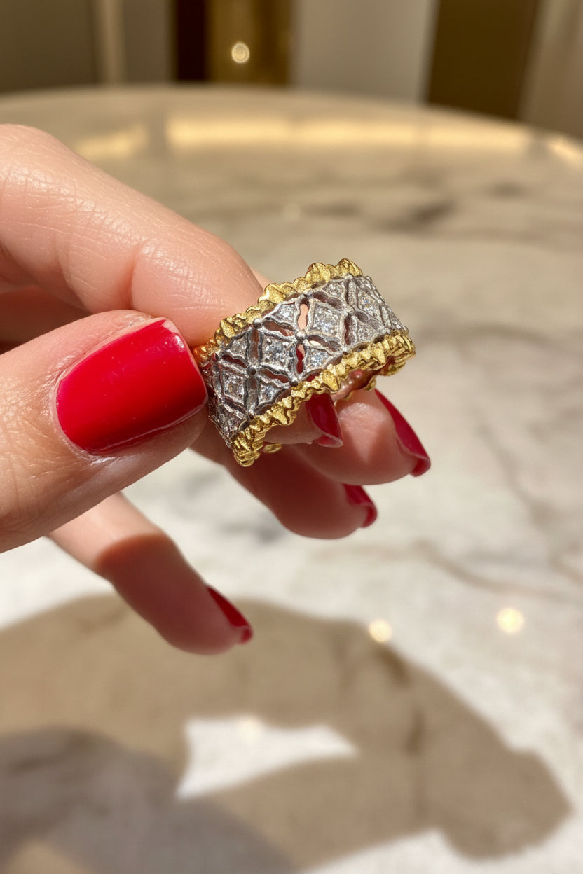 Isabella Lace Adjustable Ring