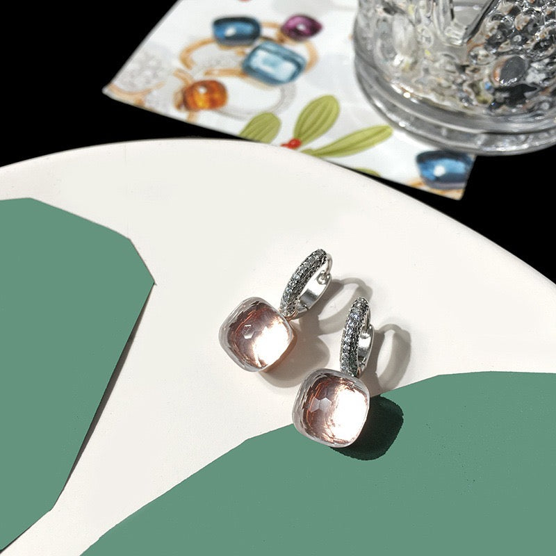 Priscilla Faceted Gemstone Earrings