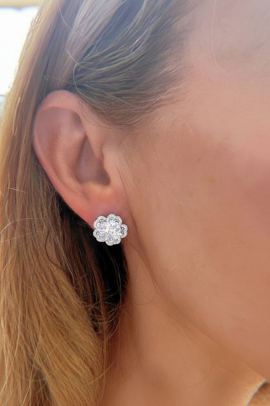 Sparkling Flower Earrings