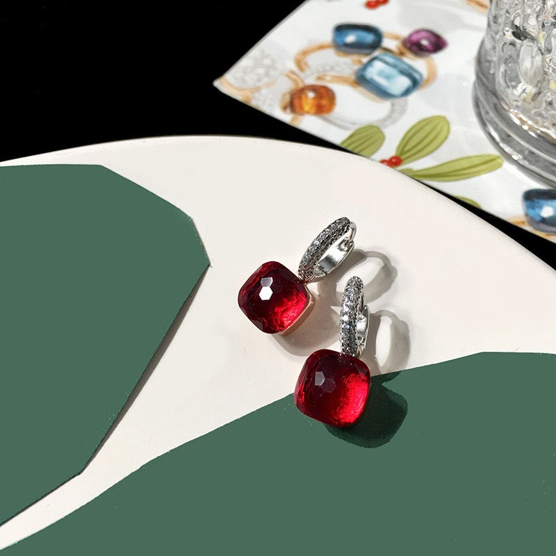 Priscilla Faceted Gemstone Earrings