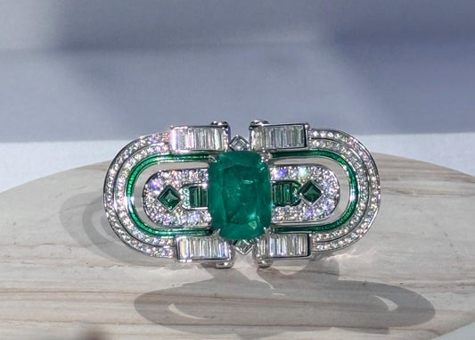 Zambian Emerald Cocktail Ring