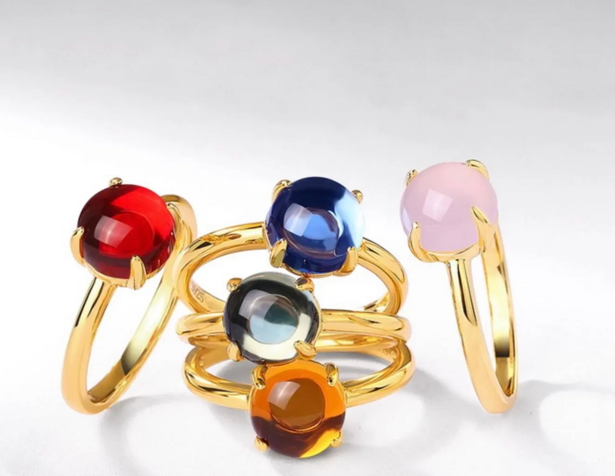 Lucy 4 Prong Gemstone Ring