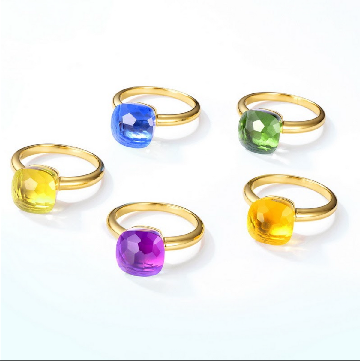 Priscilla Faceted Gemstone Ring