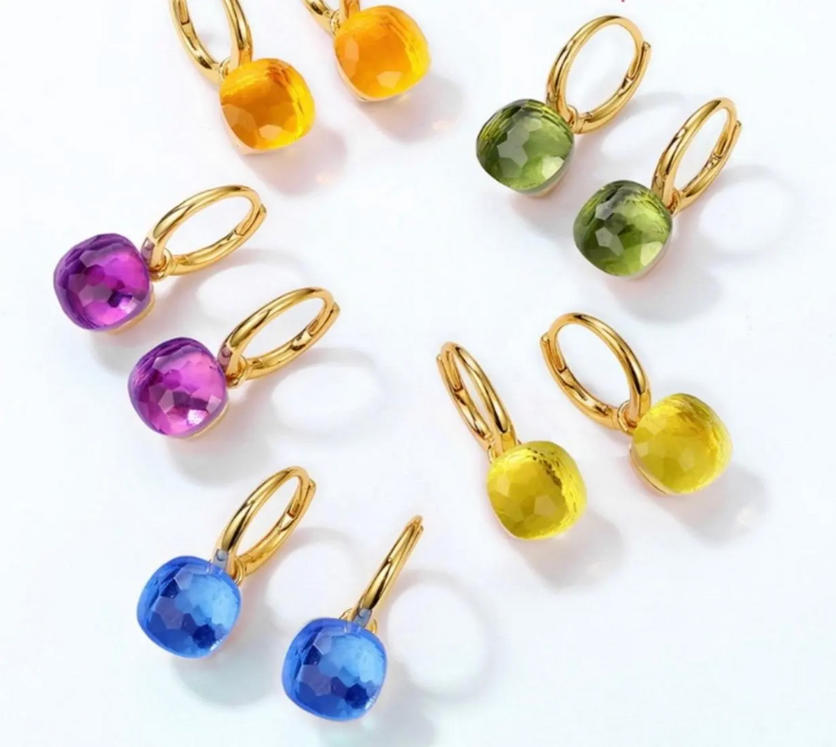 Priscilla Faceted Gemstone Earrings