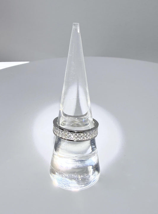 Lily Moissanite Eternity Band