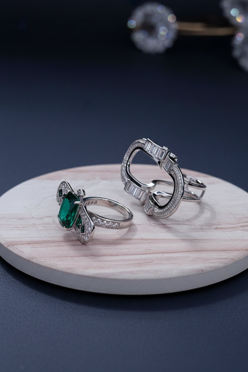 Zambian Emerald Cocktail Ring
