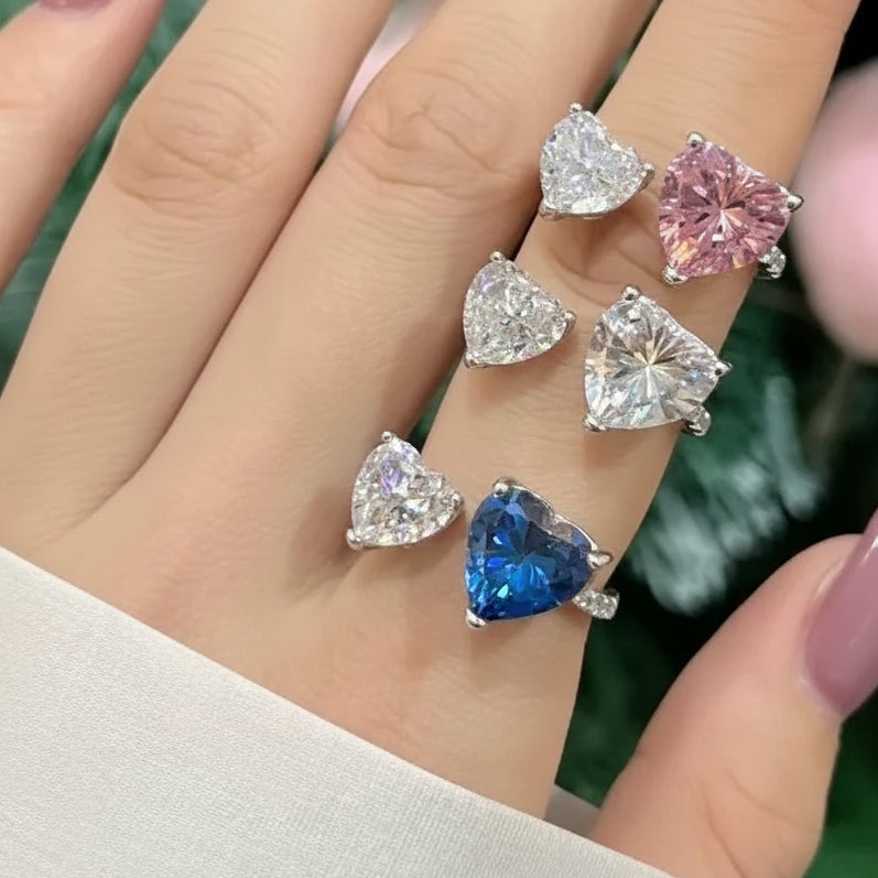 Twin Heart Adjustable Ring