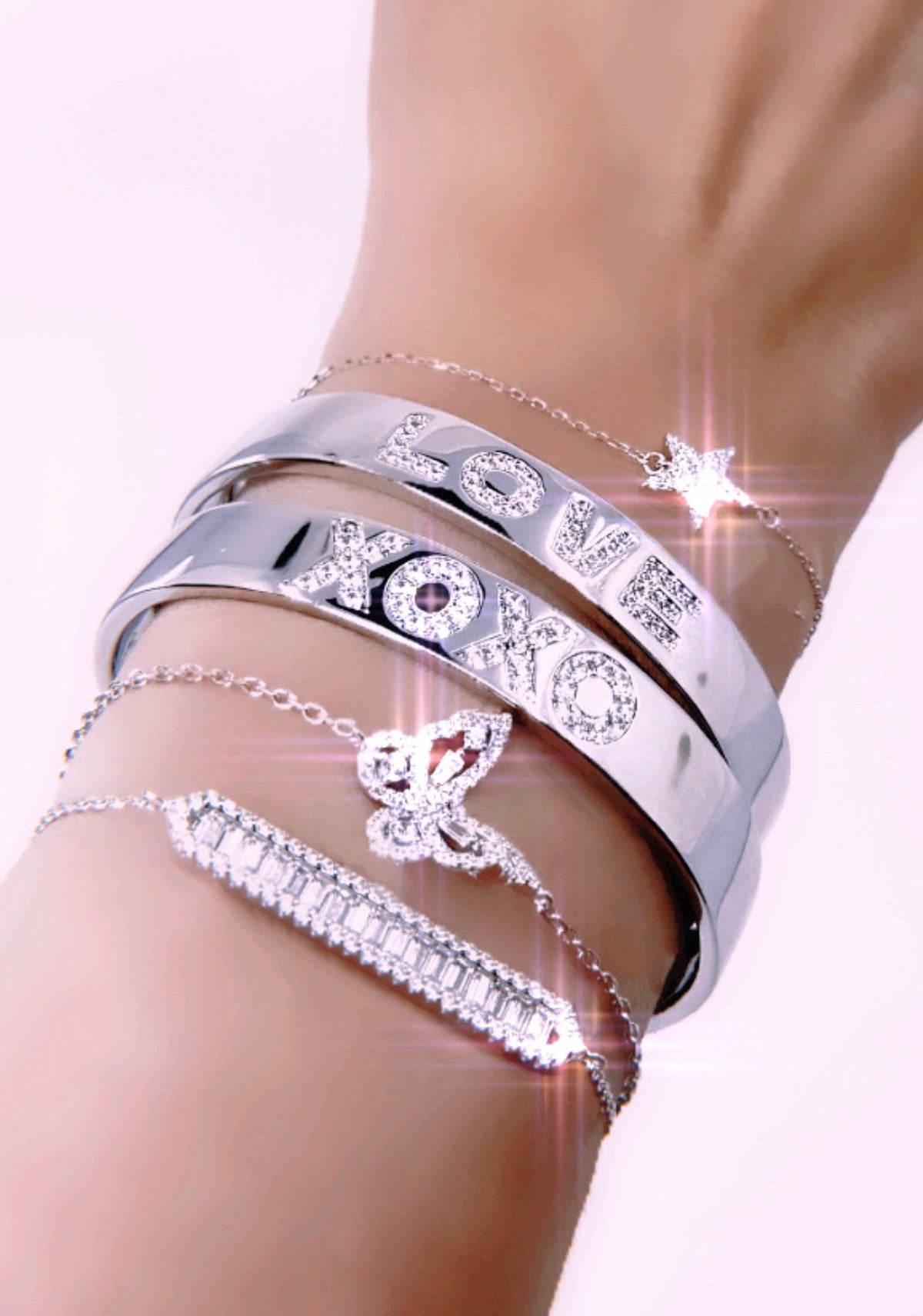 Sterling Silver Star Bracelet