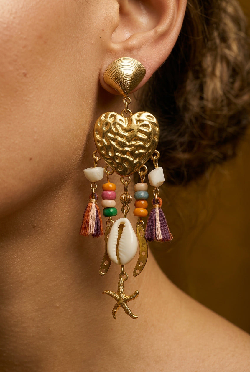 Calypso Charm Statement Earrings