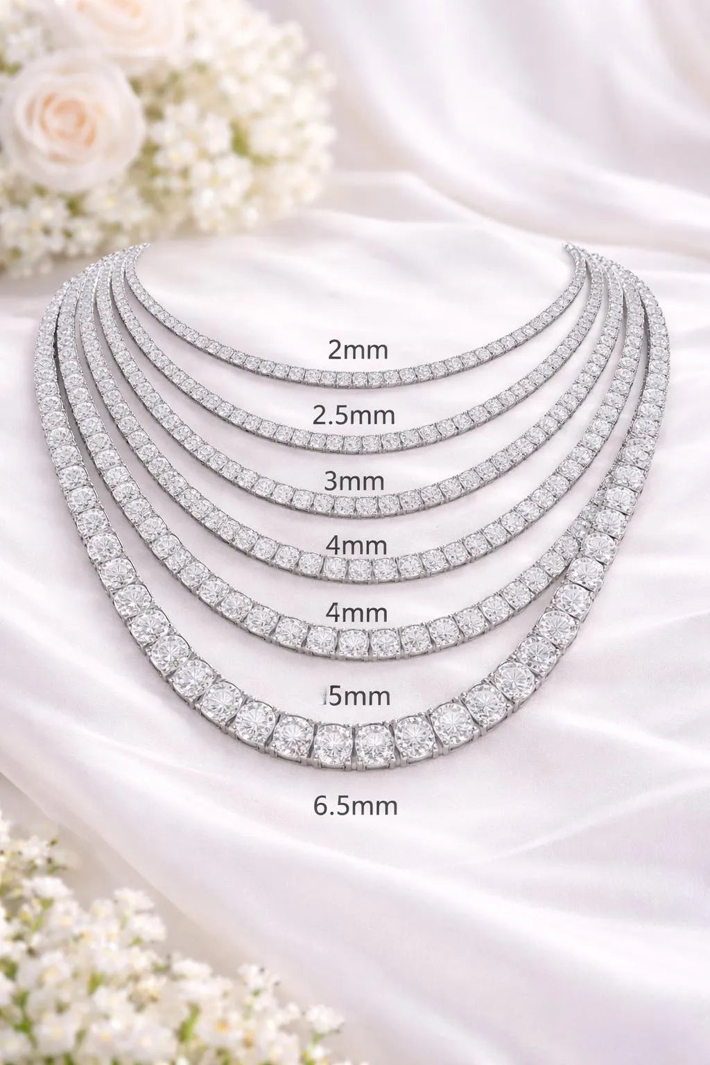 Moissanite Tennis Necklace