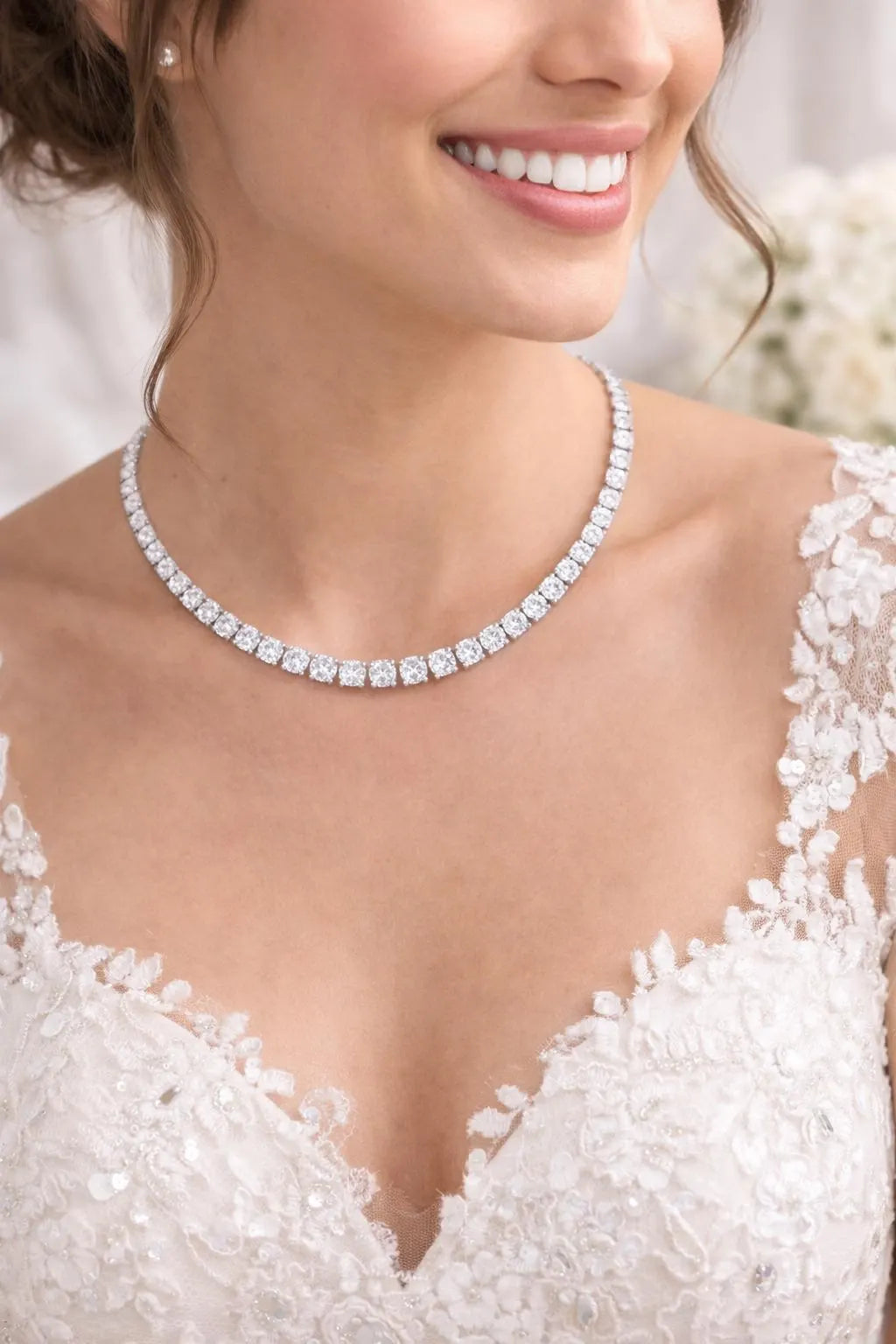 Moissanite Tennis Necklace