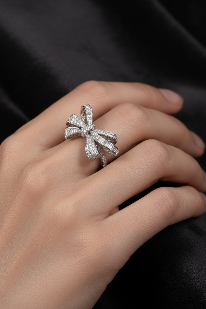 Pavé Bow Ring
